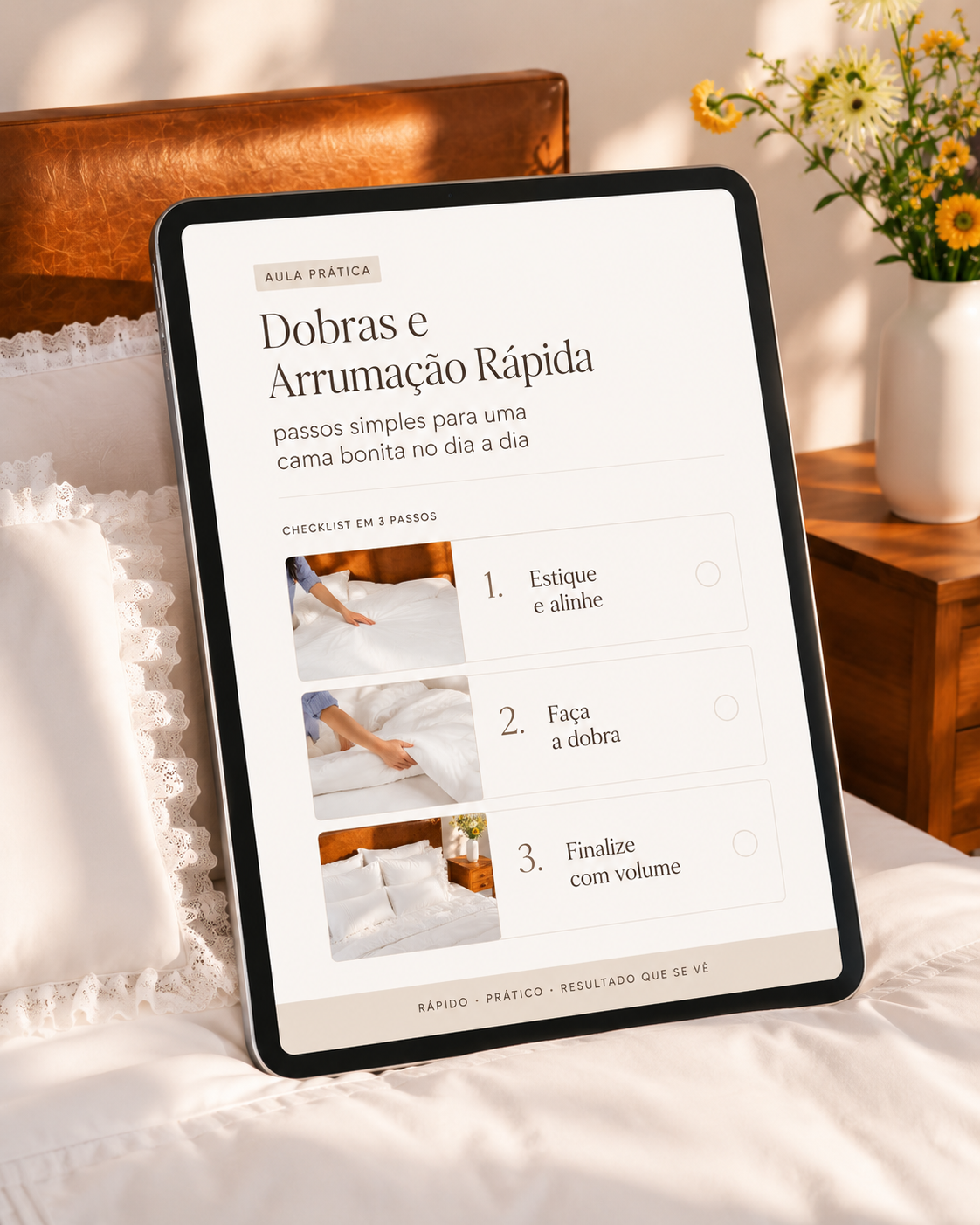 Mockup da aula de capa de edredom