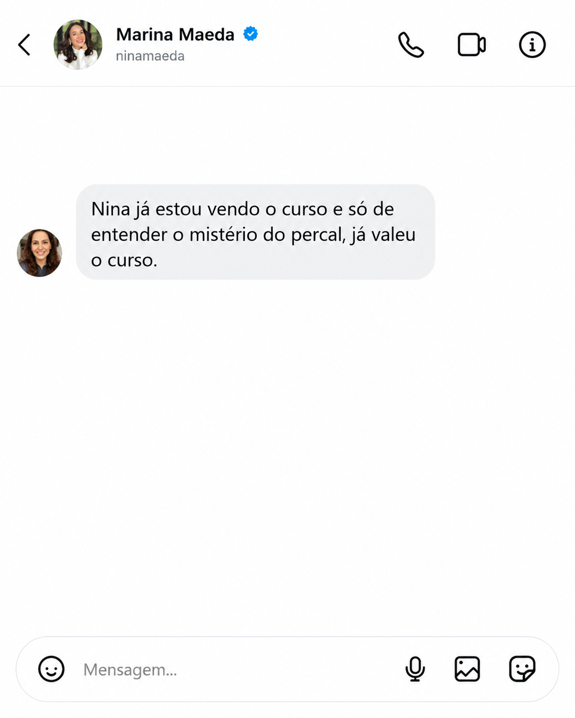 Depoimento real de aluna sobre a experiência com o conteúdo de cama — prova 1