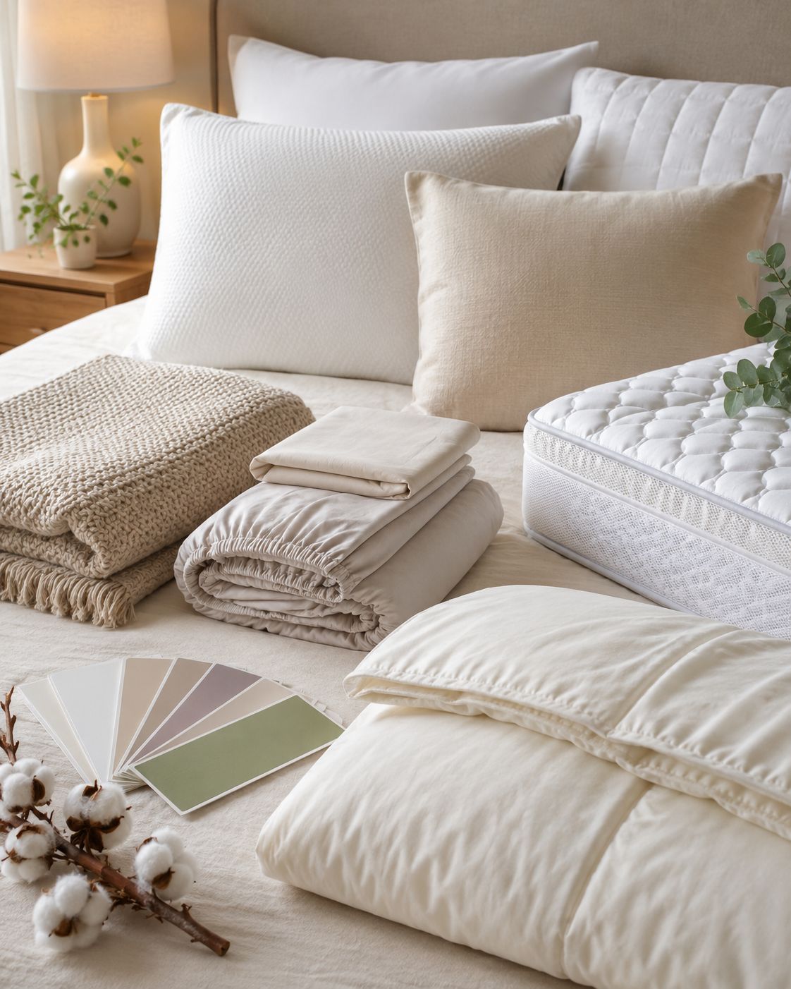 Escolha dos itens essenciais para uma cama completa